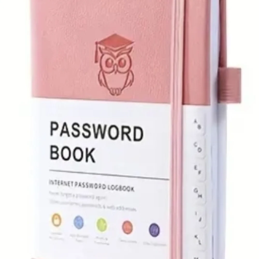 NWOT Pink Password Log Book